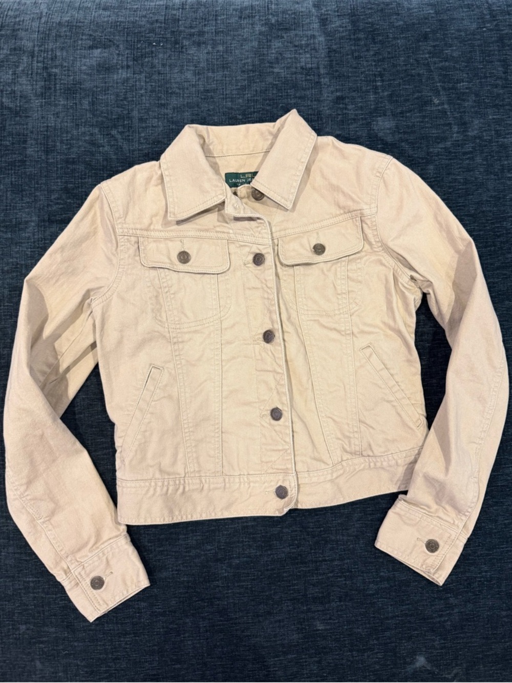 Ralph Lauren Light Beige Denim Jacket - Lauren Jeans Co.